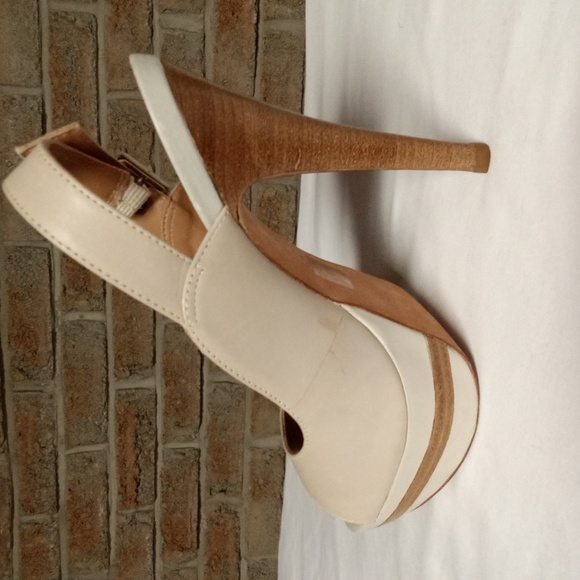 ALDO LEATHER SLINGBACK STILETTOS - Picture 4 of 8